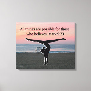 FAITH FILLED GYMNAST CANVASTRYCK