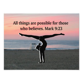 FAITH FILLED GYMNAST FOTOTRYCK