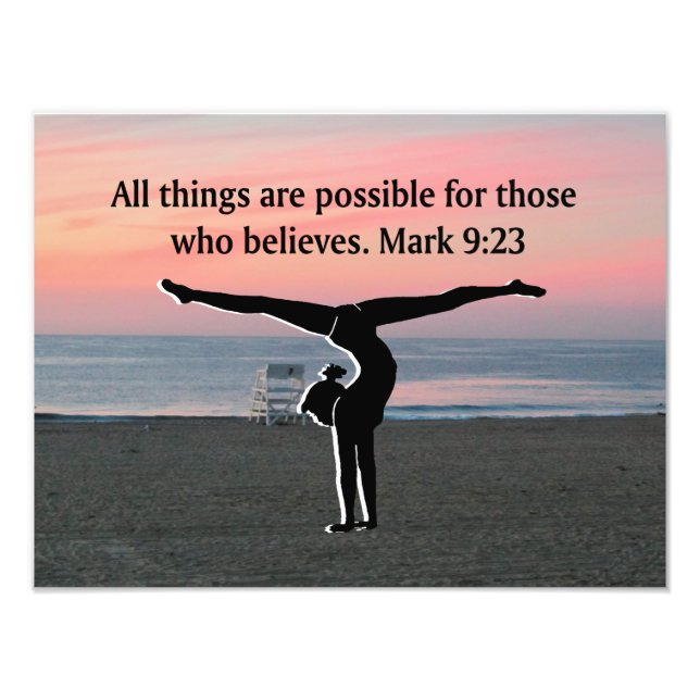 FAITH FILLED GYMNAST FOTOTRYCK (Framsidan)