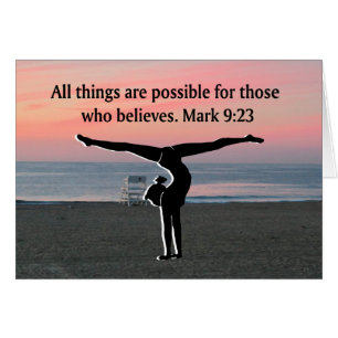 FAITH FILLED GYMNAST HÄLSNINGSKORT