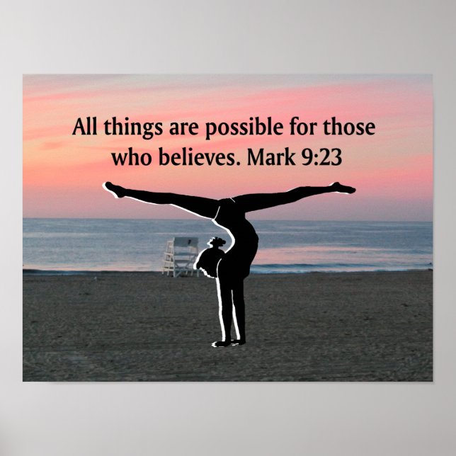 FAITH FILLED GYMNAST POSTER (Framsidan)