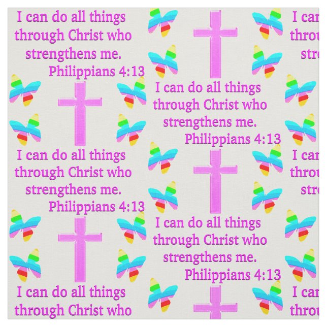 FAITH FILLED PHILIPPIANS 4:13 DESIGN TYG (Provkarta)