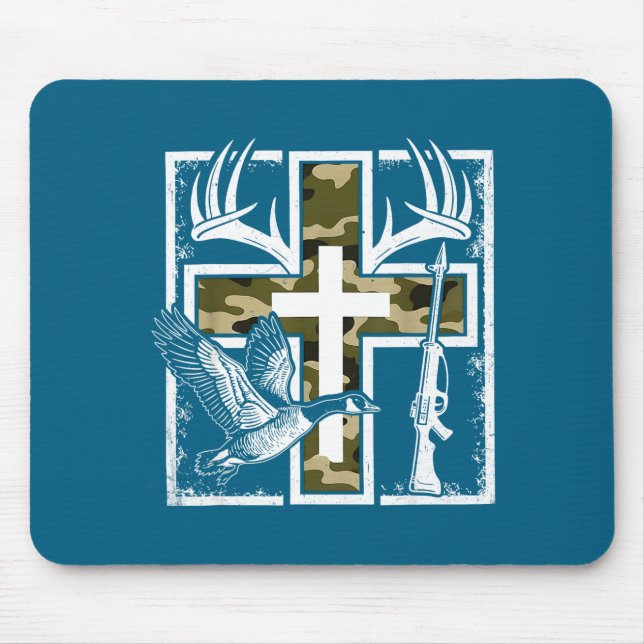 Faith Fishing Hunting Camo Cross Duck Deer Christi Musmatta (Framsidan)