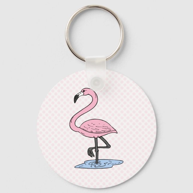 Faith Flamingo Nyckelring (Framsida)