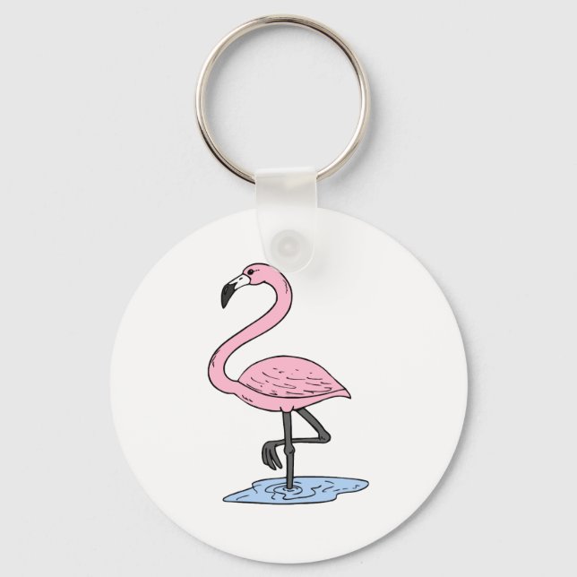 Faith Flamingo Nyckelring (Framsida)