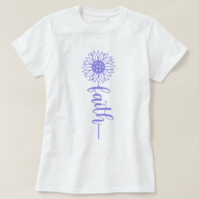 Faith & Flowers T Shirt (Design framsida)