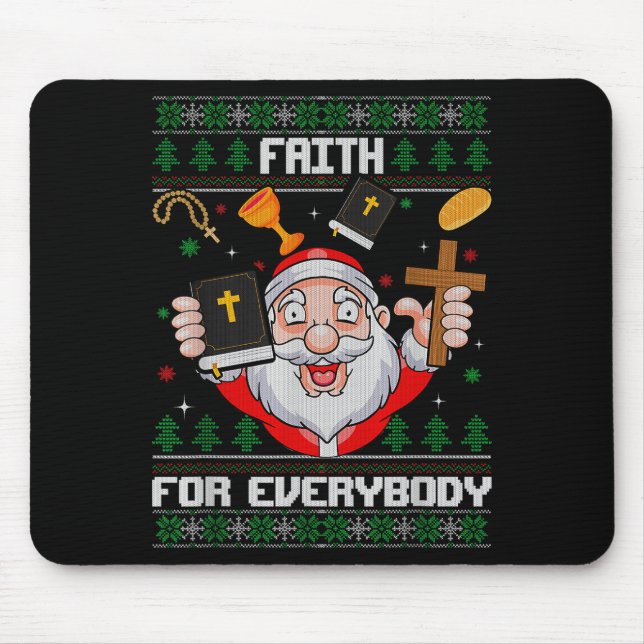 Faith For Everybody Santa Ugly Christmas Christian Musmatta (Framsidan)