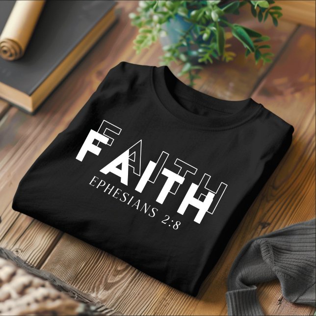 Faith för manar and Women Christian T-Shirt (Skapare uppladdad)