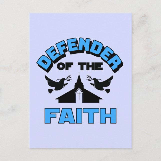 Faith-försvarare Vykort (Framsida)