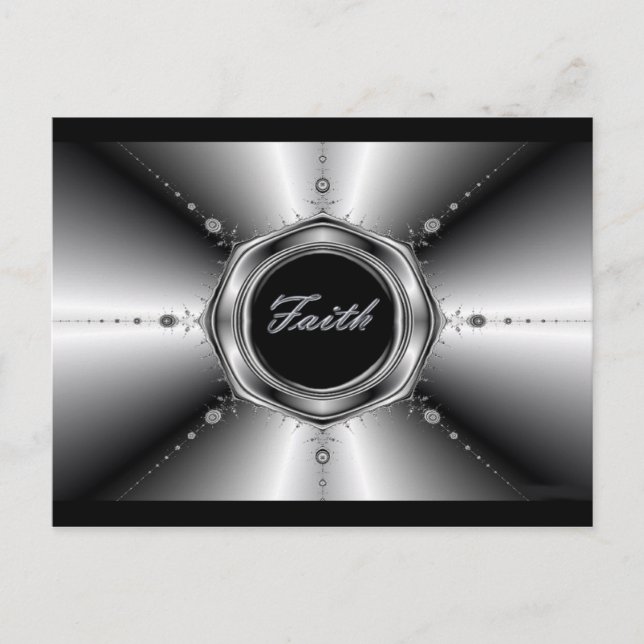 Faith Fractal Inmate vycard Vykort (Framsida)