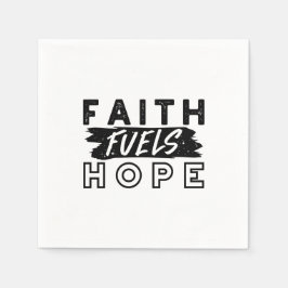 Faith Fuels Hope Quote – Uplifting Christian Art Pappersservett