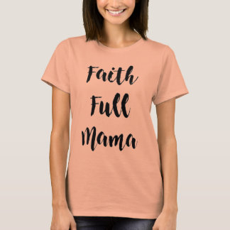 Faith-Fullt Mamma Grått Crew-Nacke Tee