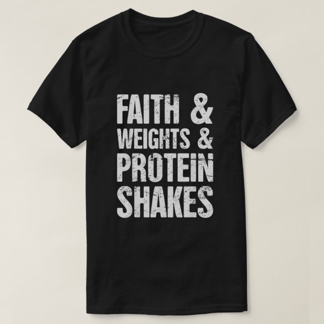 Faith Funny Christian Idrottsman Christian Workout T Shirt (Design framsida)