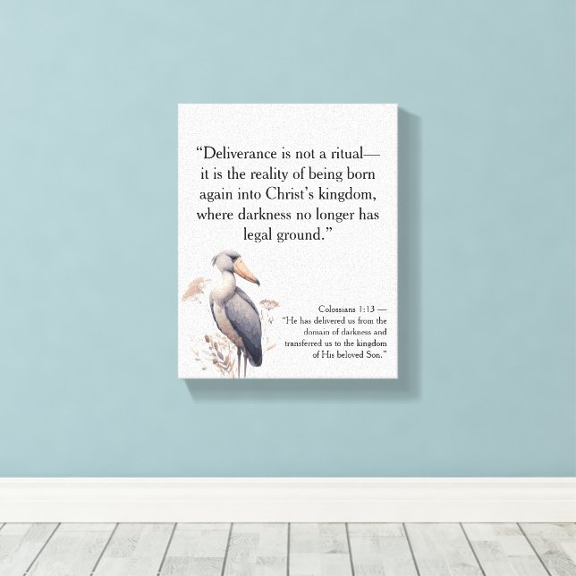 Faith-fyllda Christian Motivational Quotes Canvastryck (Insitu (trägolv))