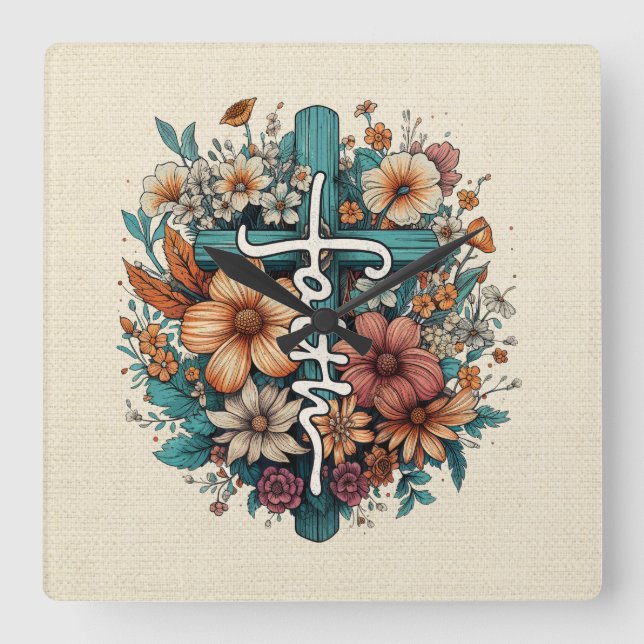 FAITH FYRKANTIG KLOCKA (Framsida)