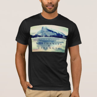 FAITH GE SOLIDARITY INSPIRATIONAL BLACK T SHIRT