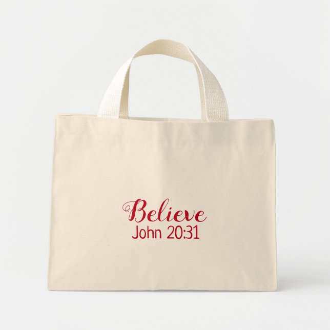 Faith Gifts Collection Tote Bag Mini Tygkasse (Framsidan)