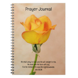 Faith Golden Orange Ro Art Prayer Journal Anteckningsbok