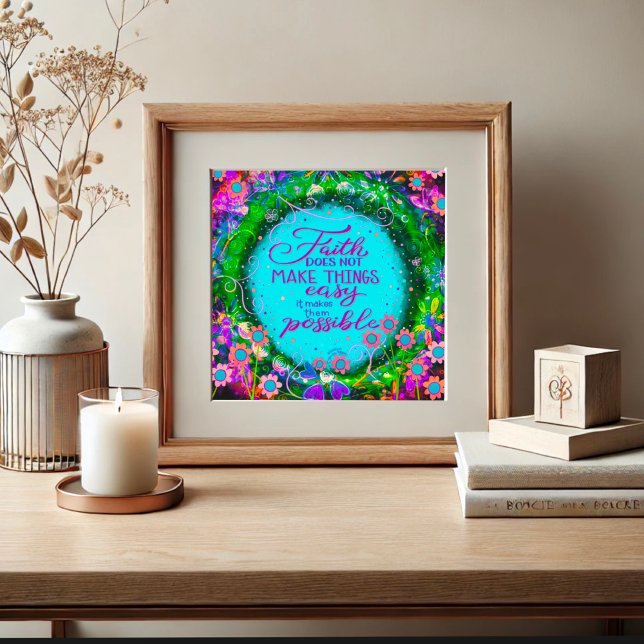 Faith gör Sak möjlig offertspiritivitet Poster (Skapare uppladdad)