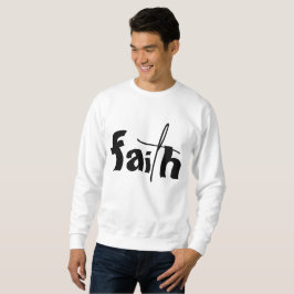 FAITH Graphic White Lång Ärmad Tröja