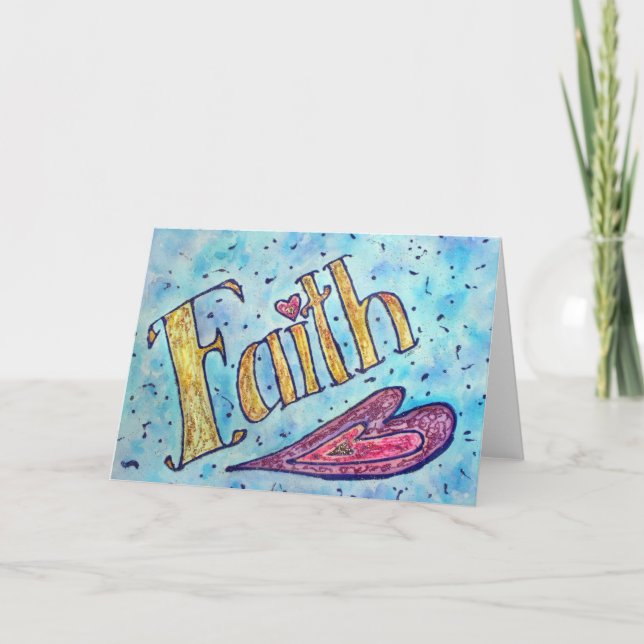 Faith Greeting Card Kort (Framsida)