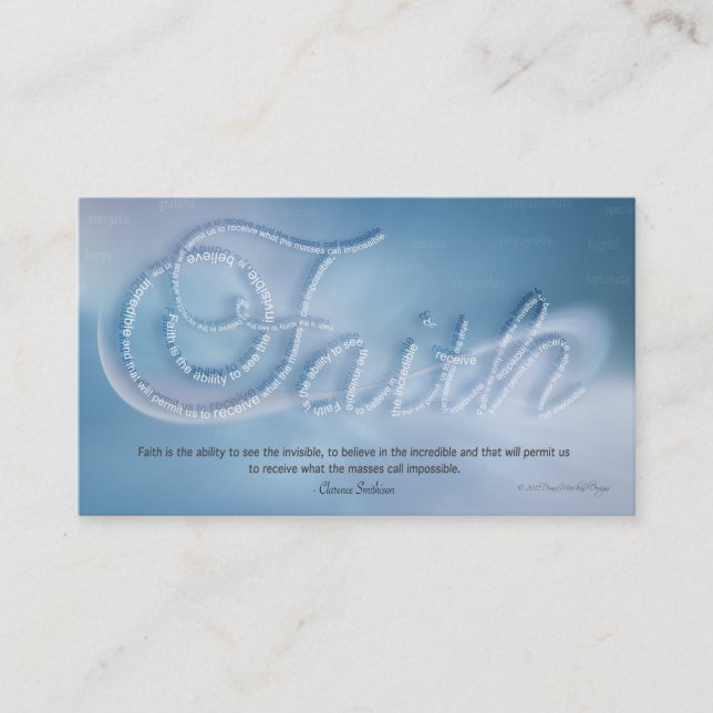 Faith Handout Card Visitkort (Framsida)