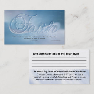 Faith Handout Card Visitkort