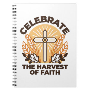 Faith Harvest Firande - Inspirational Art Anteckningsbok
