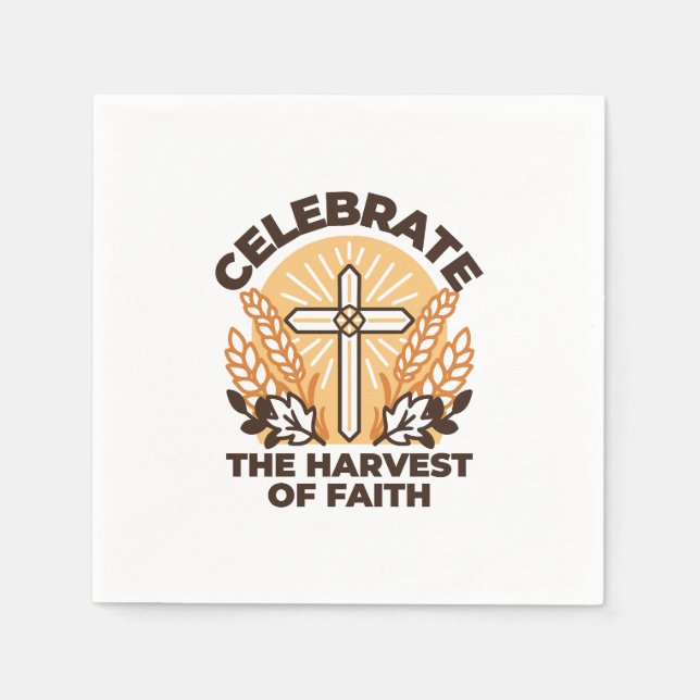 Faith Harvest Firande - Inspirational Art Pappersservett (Framsidan)