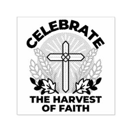 Faith Harvest Firande - Inspirational Art Självfärgande Stämpel