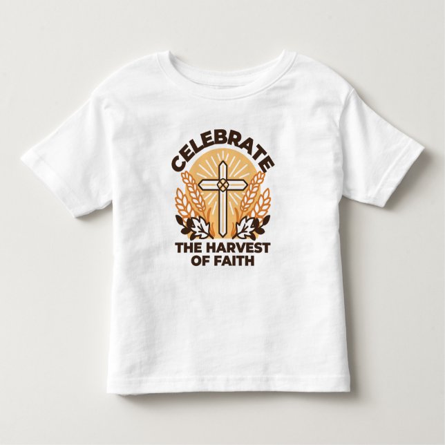 Faith Harvest Firande - Inspirational Art T Shirt (Framsida)
