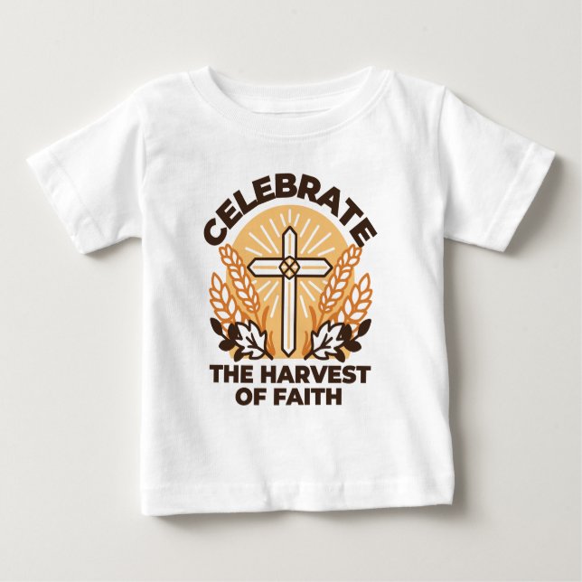 Faith Harvest Firande - Inspirational Art T Shirt (Framsida)