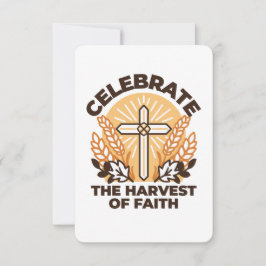 Faith Harvest Firande - Inspirational Art Tack Kort