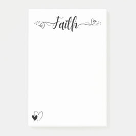 Faith & Hearts Post-it Block