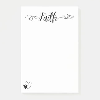 Faith & Hearts Post-it Block