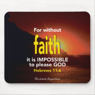 Faith Hebreiska 11:6 Christian Scripture Musmatta