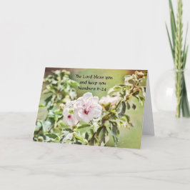 Faith Hibiscus Flower Birthday Card Kort