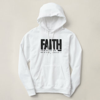Faith Hoodie Christian Sweatshirt med Bible Verse T Shirt