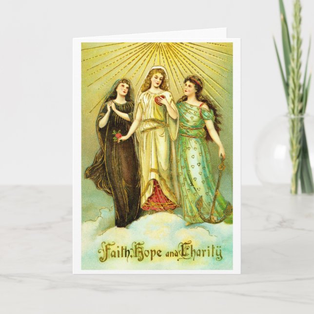 Faith, Hope and Charity Helgkort (Framsida)