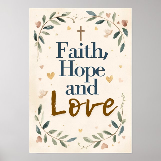 Faith, Hope and Love Poster (Framsidan)