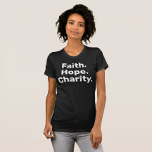 Faith Hope Charity Christian Minimalist for Women