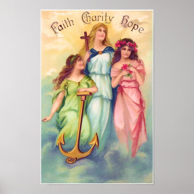 Faith Hope Charity Print Poster (Framsidan)