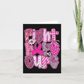 Faith Hope Cure Breast Cancer Awareness Survivor F Kort