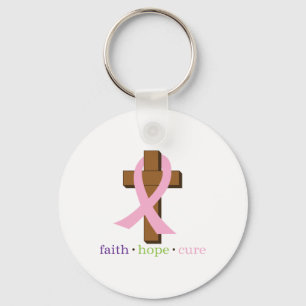 Faith Hope Cure Nyckelring