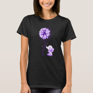 Faith Hope Fight Kärlek Elephant Epilepsy Awarenes T Shirt
