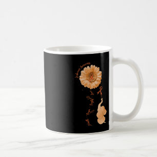Faith Hope Fight Kärlek Elephant Solros Leukemia Kaffemugg