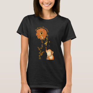Faith Hope Fight Kärlek Elephant Solros Leukemia T Shirt