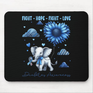 Faith Hope Fight Kärlek Elephant Type 1 Diabetes A Musmatta