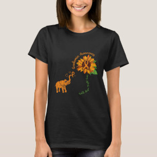 Faith Hope Fight Kärlek Leukemia Awareness Ribbon T Shirt