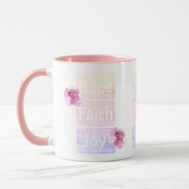 Faith Hope Joy mugg (Vänster)